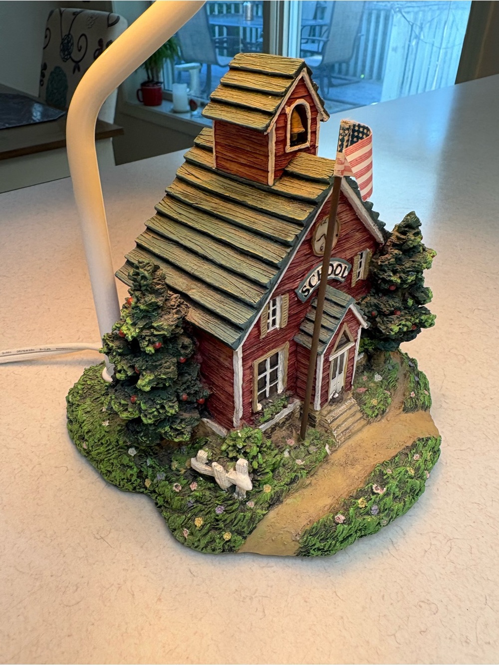 Country Schoolhouse Table Lamp By Susan Winget - Picture 4 of 11